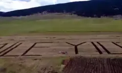 Ardahan'da Traktörle 'Aile Yılı' Mesajı Verildi