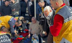 Özel halk otobüsü yayaya çarptı: 8 yaralı