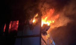 İşçi konteynerinde çıkan yangın kontrol altına alındı