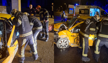 Kazada ağır yaralanan taksi şoföründen acı haber geldi