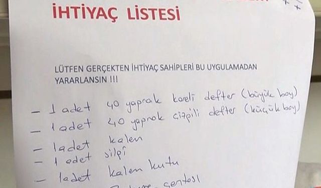 Askıda Kalem Defter Silgi!