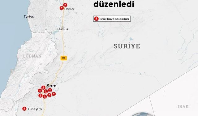 İsrail'den Suriye'ye Eş Zamanlı Hava Saldırıları