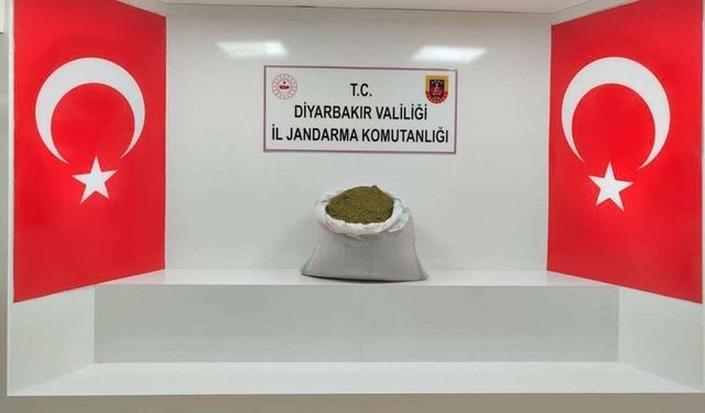 Diyarbakır’da 38 kilo esrar ele geçirildi