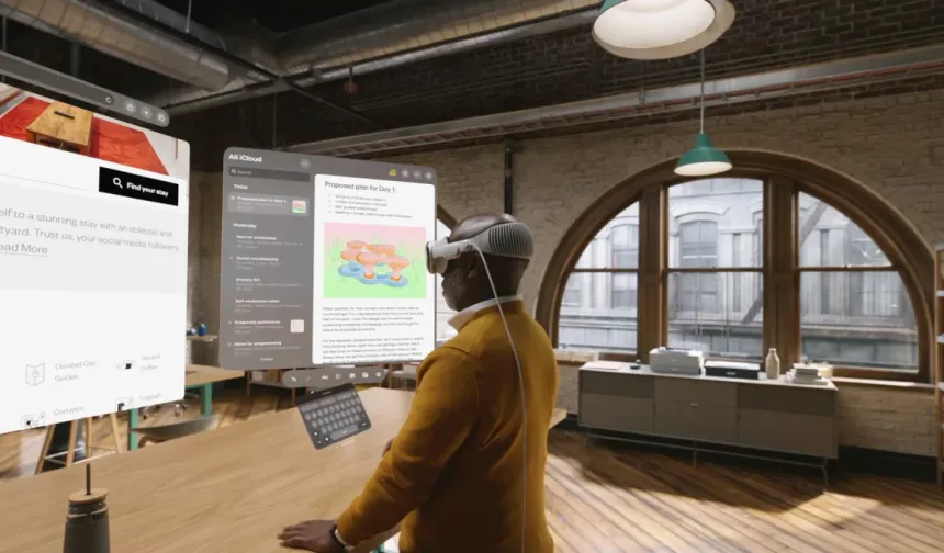 Apple Vision Pro’ya gözle kaydırma özelliği geliyor