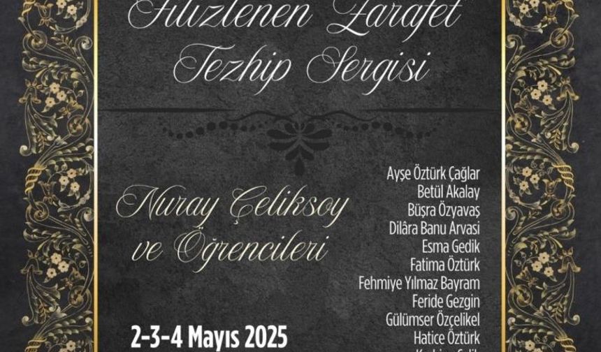 Eskişehir’de Tezhip Sergisi Sanatseverlerle Buluştu