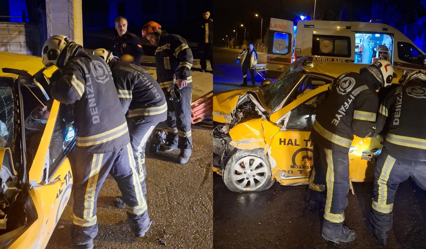 Kazada ağır yaralanan taksi şoföründen acı haber geldi